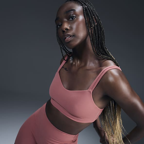 Pink nike bra hotsell